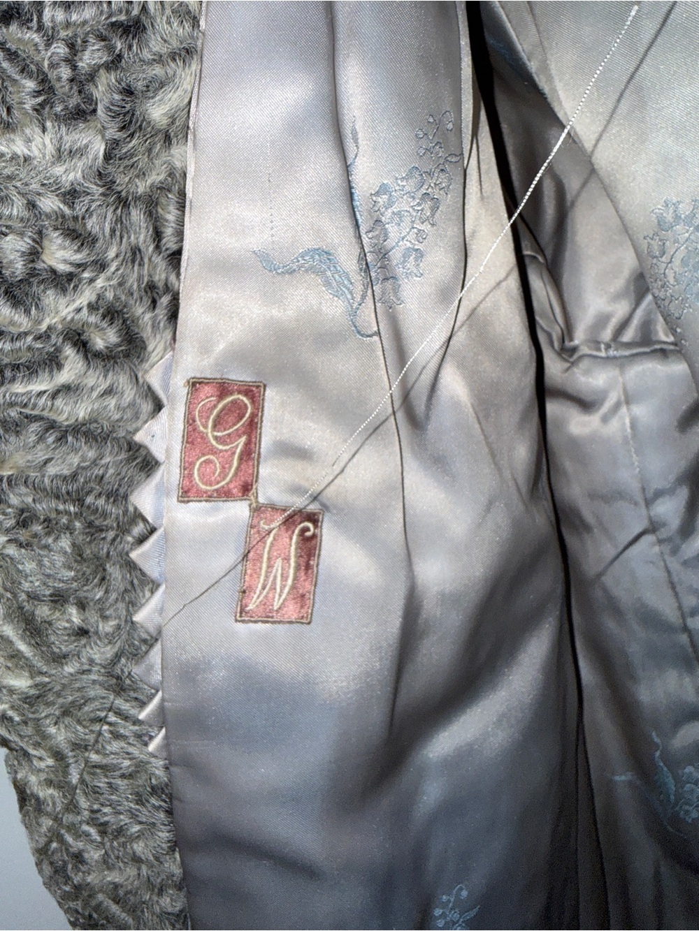 Vintage Holt Renfrew Grey Persian Lamb Fur Coat (50s/60s) - Picture 3 of 4